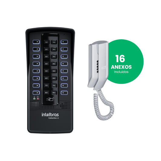 Intercomunicador Intelbras para 16 departamentos