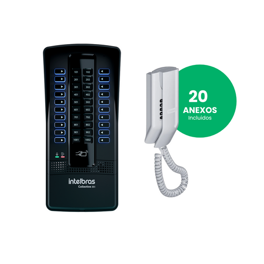 Intercomunicador Intelbras para 20 departamentos